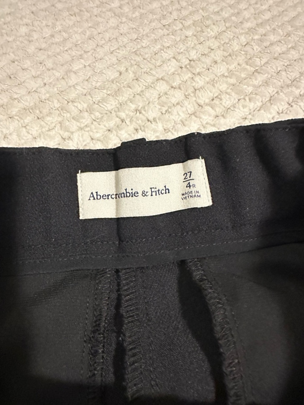 Abercrombie & Fitch Black Wide-Leg Trousers - Picture 3 of 5